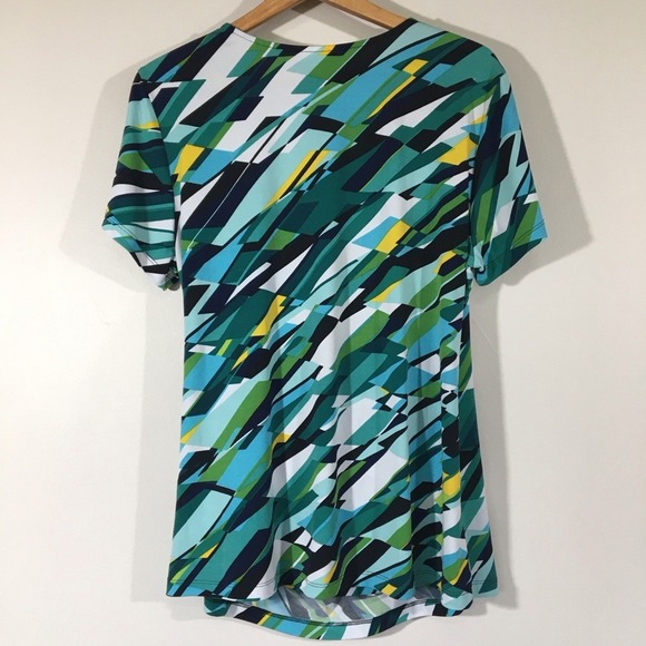 Dress Barn Drapey Suplice‎ Short Sleeve Career Top - Picture 2 of 6